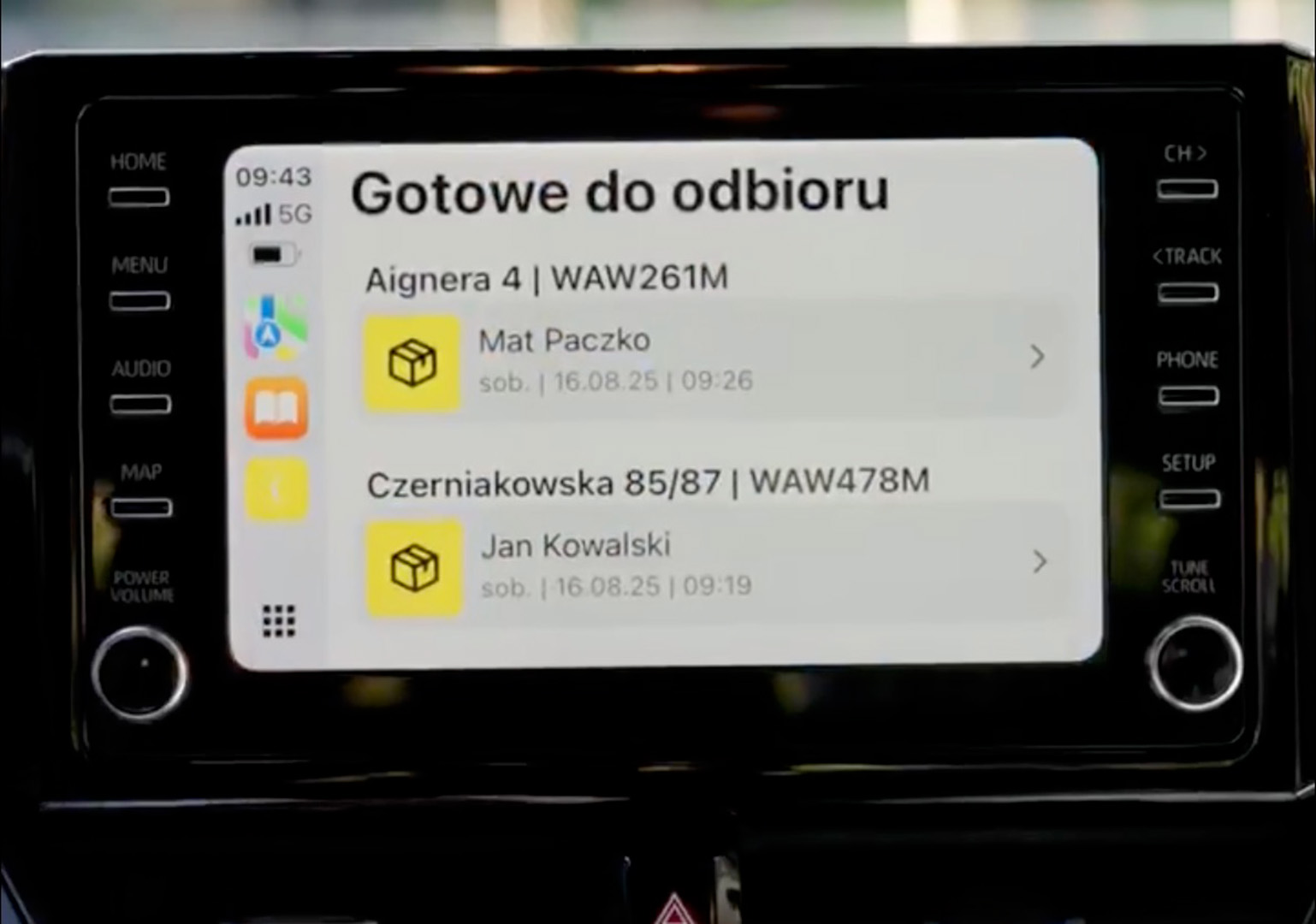 inpost mobile w apple car play